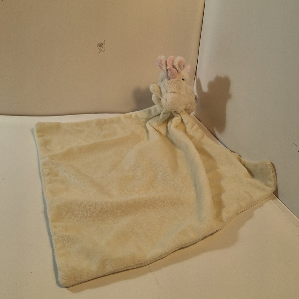 Jellycat Bashful Lamb Soother Lovey‎ Security Blanket, Cream/Ivory, 13.5 in